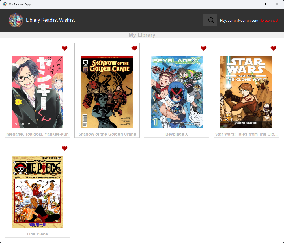 Bibliothèque personnelle - Gestion de la bibliothèque personnelle avec suivi du statut de lecture